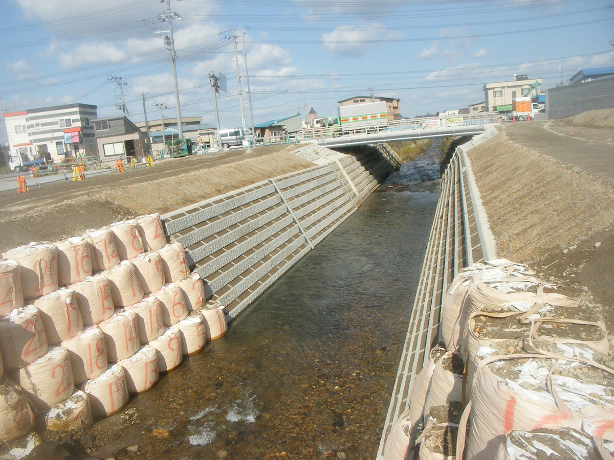 堤川流域治水対策工事