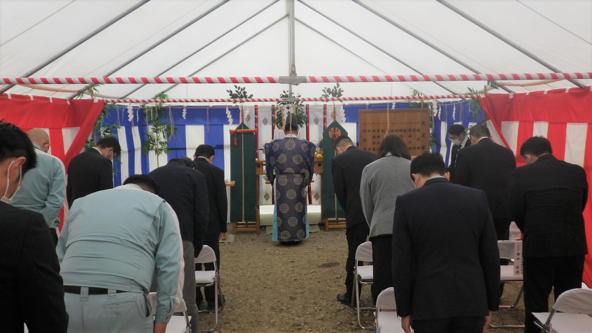 青森合浦日産建替工事の工事安全祈願祭を執り行いました。
